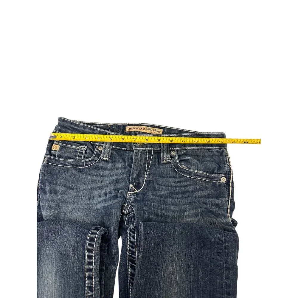 Big Star Sweet Skinny Ultra-Low Fit Womens Jeans 26R Medium Wash Stretch Denim - Picture 6 of 9